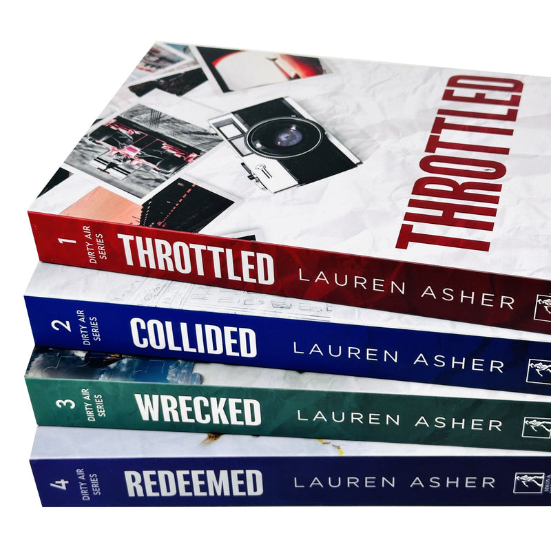 The Dirty Air Series 1-4 Books Collection Set By Lauren Asher (Throttled, Collided, Wrecked and Redeemed) - The Book Bundle