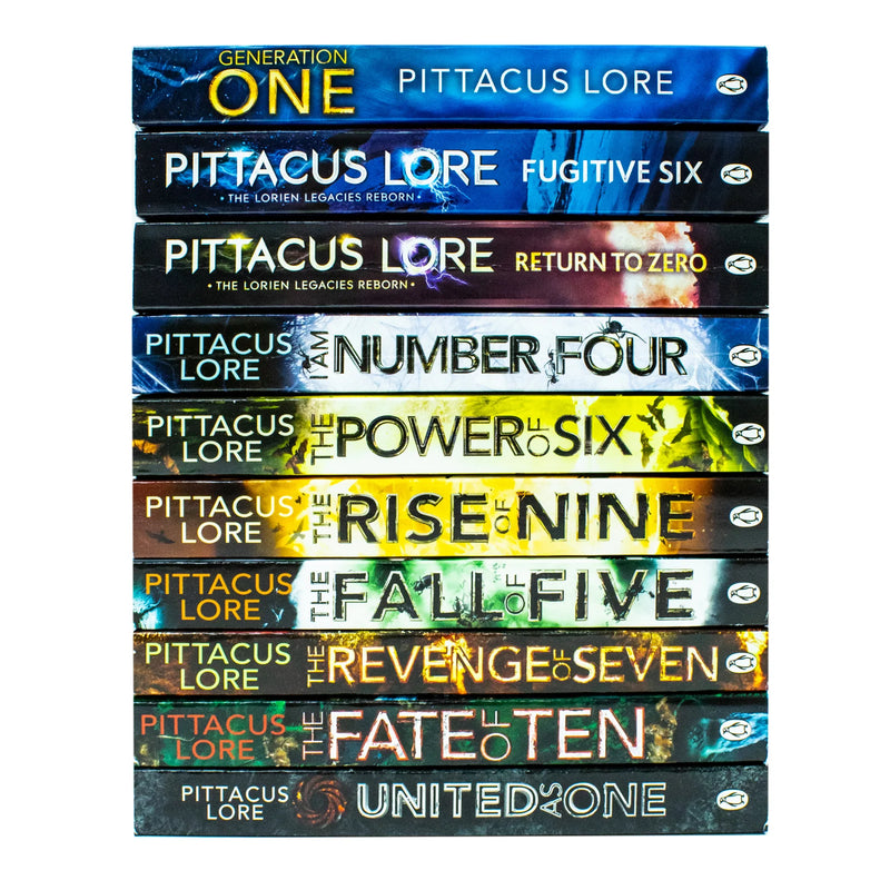 The Lorien Legacies 10 Books Collection Set by Pittacus Lore - Fiction - Paperback