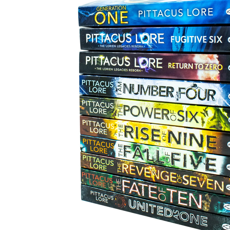 The Lorien Legacies 10 Books Collection Set by Pittacus Lore - Fiction - Paperback