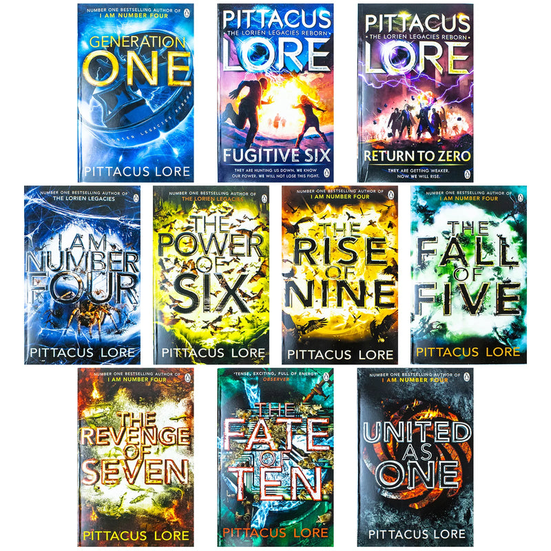 The Lorien Legacies 10 Books Collection Set by Pittacus Lore - Fiction - Paperback
