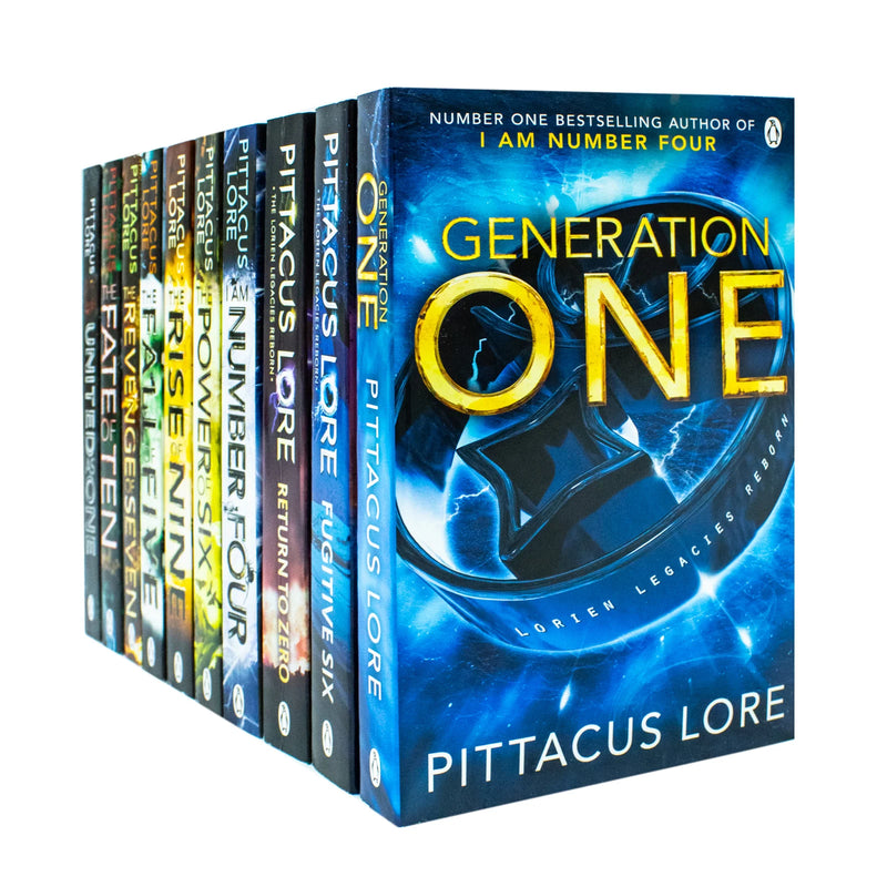 The Lorien Legacies 10 Books Collection Set by Pittacus Lore - Fiction - Paperback