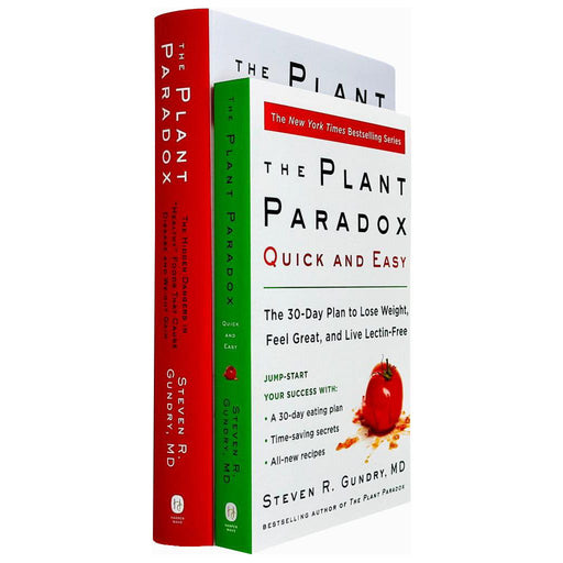 The Plant Paradox Series 2 Books Collection Set By Dr. Steven R Gundry MD (The Plant Paradox (HB) & The Plant Paradox Quick and Easy) - The Book Bundle
