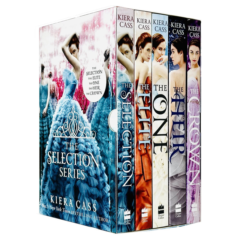 The Selection Series Complete 5 Books Collection Box Set By Kiera Cass (Selection, Elite, One, Heir & Crown) - The Book Bundle