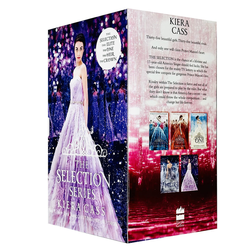 The Selection Series Complete 5 Books Collection Box Set By Kiera Cass (Selection, Elite, One, Heir & Crown) - The Book Bundle