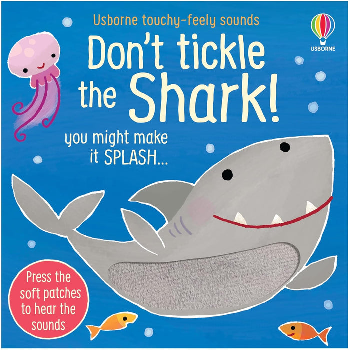 DON'T TICKLE Touchy Feely Sound Books by Sam Taplin 3 Books Collection Set (Shark!, T. rex! & Elephant!) - The Book Bundle