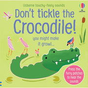 Touchy Feely Sound Books collection by Sam Taplin featuring Gorilla, Crocodile, and Dinosaur with colorful illustrations and textured pages.