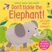 DON'T TICKLE Touchy Feely Sound Books by Sam Taplin 3 Books Collection Set (Shark!, T. rex! & Elephant!) - The Book Bundle