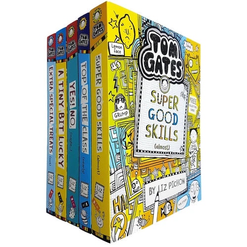 Tom Gates Series 2: 5 Books Collection Set by Liz Pichon (Extra Special Treats, A Tiny Bit Lucky) - Fiction - Paperback
