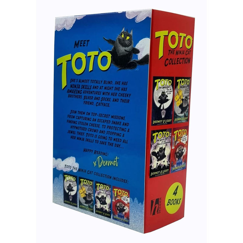 Toto the Ninja Cat Series 4 Books Collection Set By Dermot O’Leary
