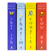 Crave Series 4 Books Collection Set By Tracy Wolff (Charm, Covet, Cherish & Court) - The Book Bundle