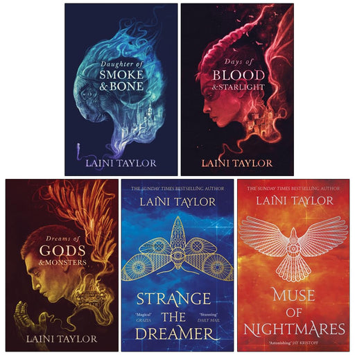 Daughter of Smoke and Bone Trilogy & Strange the Dreamer 5 Books Collection Set By Laini Taylor Smoke and Bone - The Book Bundle