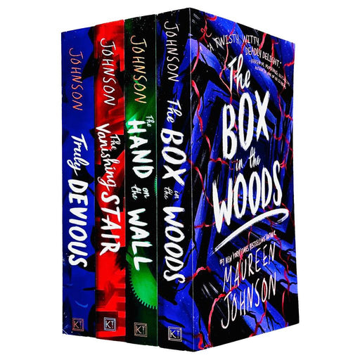 Truly Devious 4 Books Set series By  Maureen Johnson (A Mystery, The Hand on the Wall, The Box in the Woods, The Vanishing Stair) - The Book Bundle