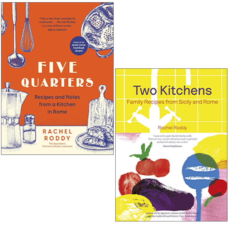 Five Quarters and Two Kitchens 2 Books Collection Set By Rachel Roddy - The Book Bundle