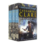 The Infernal Devices 3-book collection by Cassandra Clare in paperback, featuring colorful cover artwork and classic Gothic design.