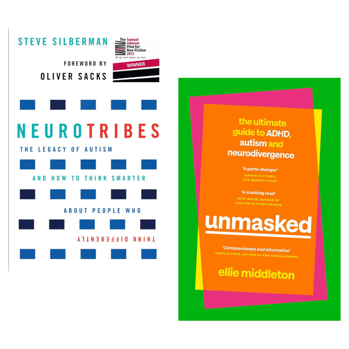 NeuroTribes & UNMASKED (HB) 2 Books Set - The Book Bundle