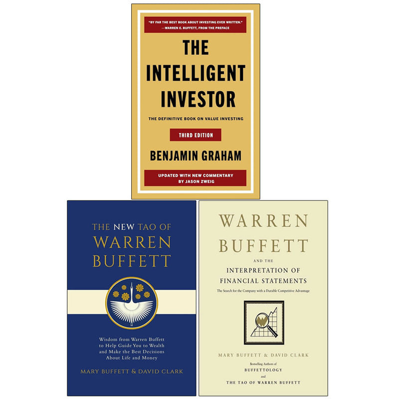 The Intelligent Investor Third Edition 3-Book Collection Set By Warren Buffett - Non Fiction - Paperback