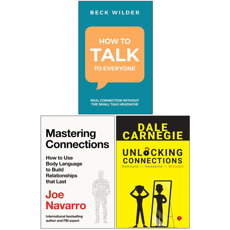 Mastering Connections,Unlocking Connections,How To Talk To Everyone 3 Books Collection Set by Jo - Non Fiction - Paperback