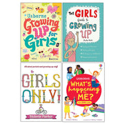 Set of four Girls' Guide books by Susan Meredith, published by Usborne, featuring colorful covers about growing up for girls.