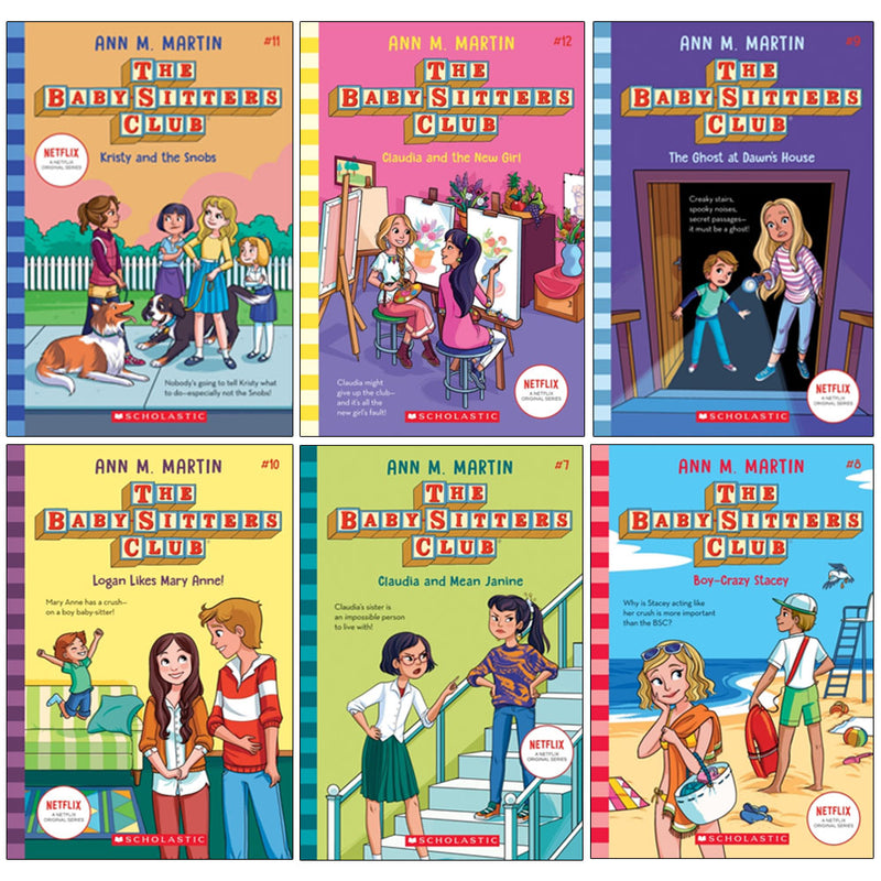 The Baby-Sitters Club 6 Books Collection Set by Ann M. Martin - Fiction - Paperback
