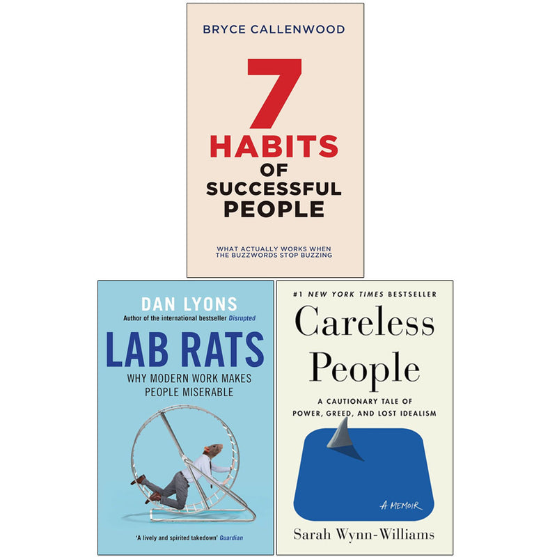Careless People (HB), Lab Rats, 7 Habits Of Succesful People 3 Books Collection Set - Non Fiction - Mixed Format