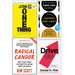 The One Thing, Drive, Radical Candor, Leaders Eat Last 4 Books Collection Set - The Book Bundle