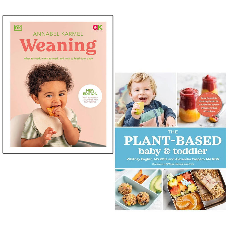 Weaning Annabel Karmel (HB), Plant-Based Baby Toddler Alexandra 2 Books Set - The Book Bundle