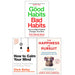 The Happiness of Pursuit, Good Habits, Bad Habits, How to Calm Your Mind 3 Books Collection Set - The Book Bundle