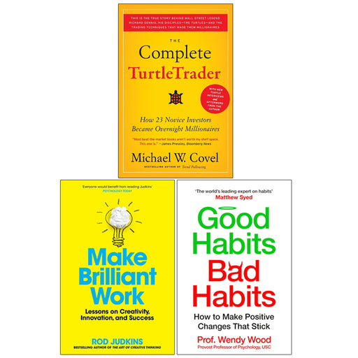 The Complete TurtleTrader, Make Brilliant Work, Good Habits, Bad Habits 3 Books Collection Set - The Book Bundle