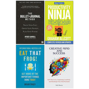 The Bullet Journal Method, How to be a Productivity Ninja, Eat That Frog, Creative Mind And Success 4 Books Collection Set - The Book Bundle