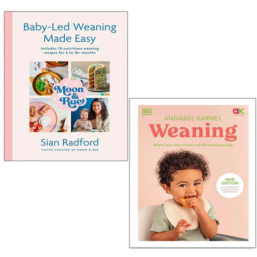 Moon Rue Baby-Led Weaning Made Easy,Weaning Annabel Karmel 2 Books Set Hardcover - The Book Bundle