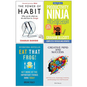 The Power of Habit, How to be a Productivity Ninja, Eat That Frog, Creative Mind And Success 4 Books Collection Set - The Book Bundle