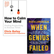 How to Calm Your Mind, When Genius Failed 2 Books Collection Set Paperback - The Book Bundle