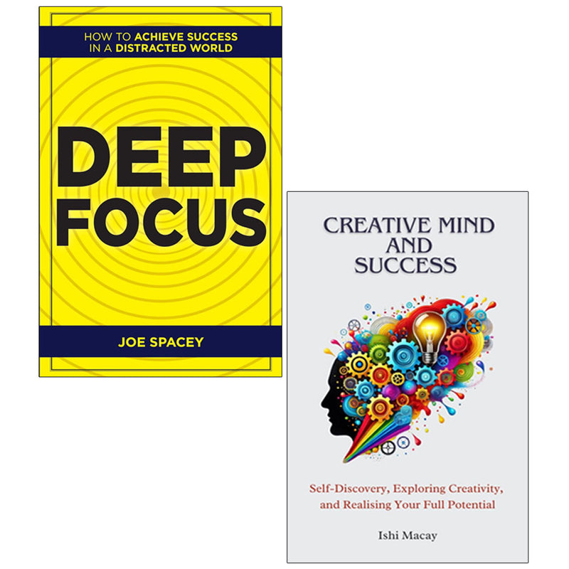Deep Focus, Creative Mind And Success 2 Books Collection set Paperback - The Book Bundle