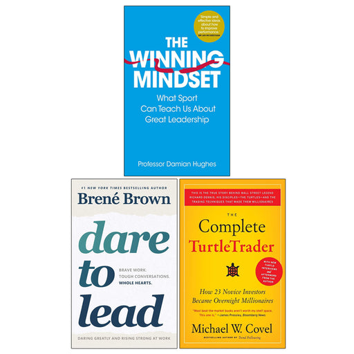 Dare to Lead, The Complete TurtleTrader, The Winning Mindset 3 Books Collection Set - The Book Bundle