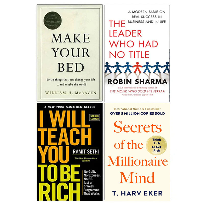 Make Your Bed, I Will Teach You To Be Rich 4 Books Collection Set - Non Fiction - Mixed Format