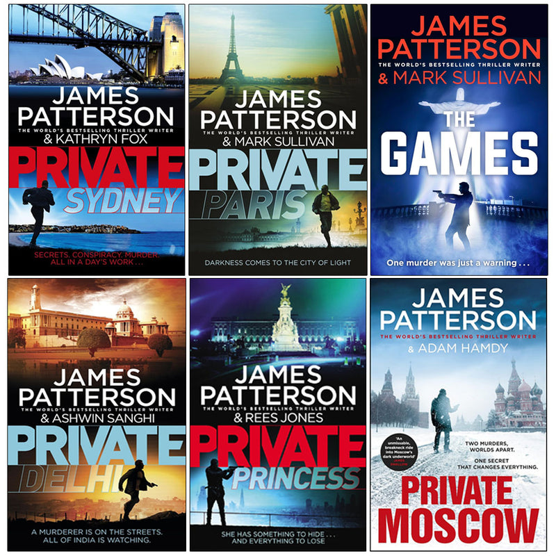 James Patterson Private Thriller Series 6 Books Collection Set - Fiction - Paperback