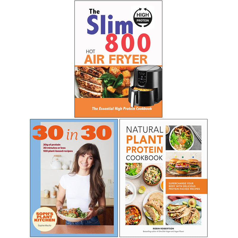 Soph's Plant Kitchen 30 in 30, Natural Plant Protein Cookbook & More 3 Books Collection Set - Non Fiction - Mixed Format