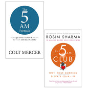 The 5 AM Formula by  Colt Mercer & The 5 AM Club by Robin Sharma 2 Books Collection Set - The Book Bundle