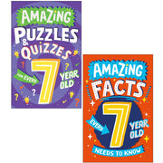 Amazing Facts & Puzzles for Kids 2 Books Collection Set - Non Fiction - Ages 7–9 - Paperback - The Book Bundle