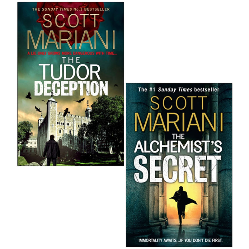 Scott Mariani 2 Books Collection Set (The Tudor Deception & The Alchemist's Secret )