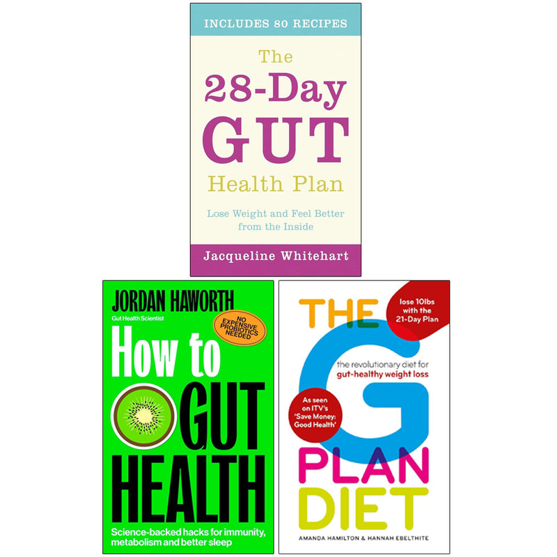 The 28-Day Gut Health Plan, The G Plan Diet, How To Gut Health 3 Books Collection Set - Non Fiction - Paperback
