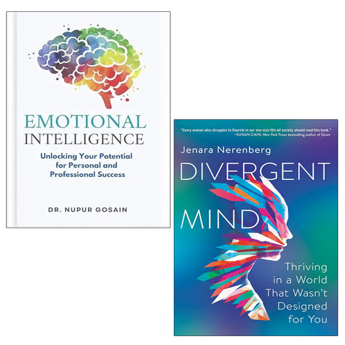 Emotional Intelligence, Divergent Mind 2 Books Collection Set Paperback - The Book Bundle