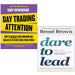 Day Trading Attention,Dare to Lead 2 Books Collection Set Mixedlot - The Book Bundle