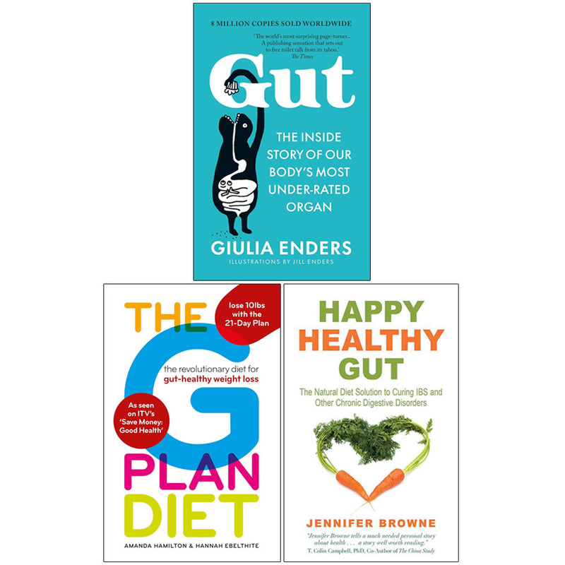 The G Plan Diet, Happy Healthy Gut, Gut 3 Books Collection Set - Non Fiction - Paperback