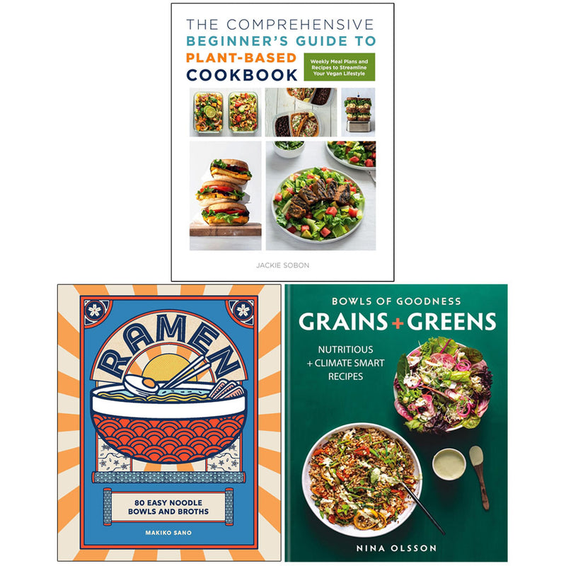 Ramen, Bowls Of Goodness & Plant Based Cookbook 3 Books Collection Set - Non Fiction - Mixed Format