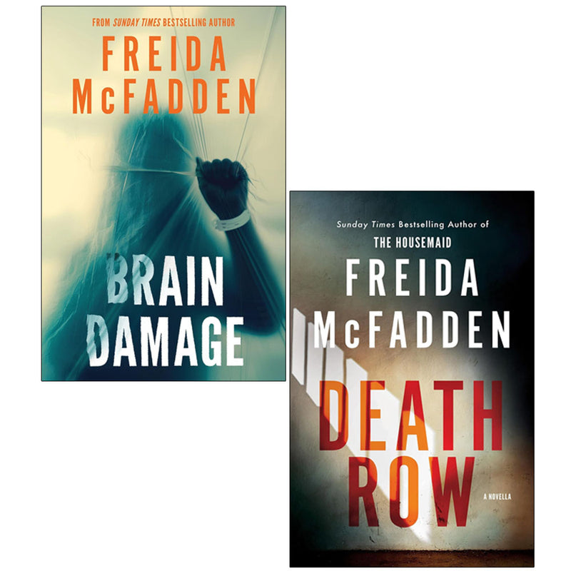 Brain Damage & Death Row 2 Books Collection Set by Freida McFadden - Fiction - Paperback