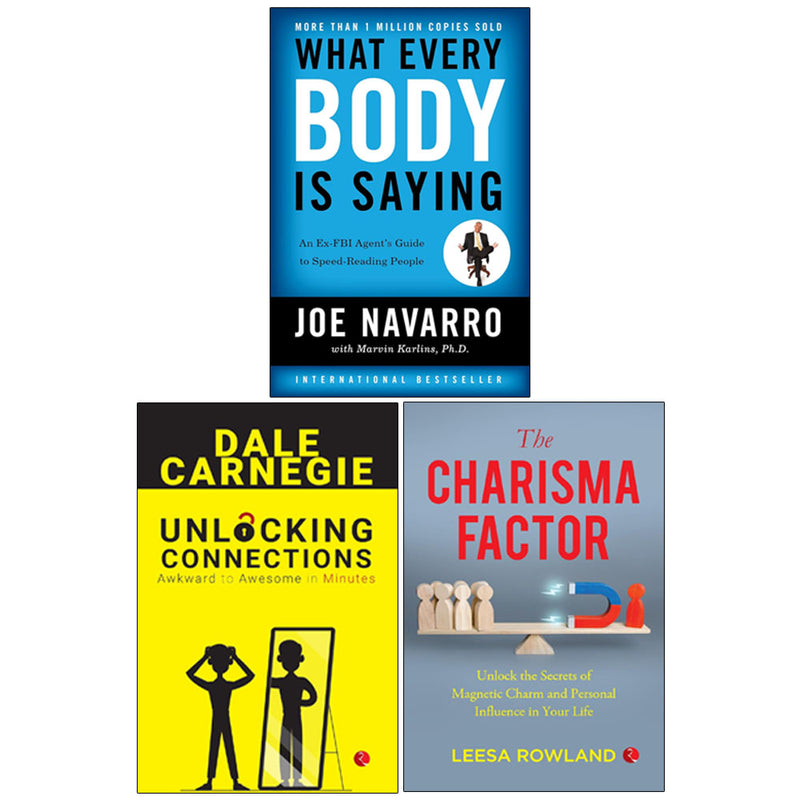 What Every BODY Is Saying, Unlocking Connections & The Charisma Factor 3-Book Set Joe Navarro - Non Fiction - Paperback