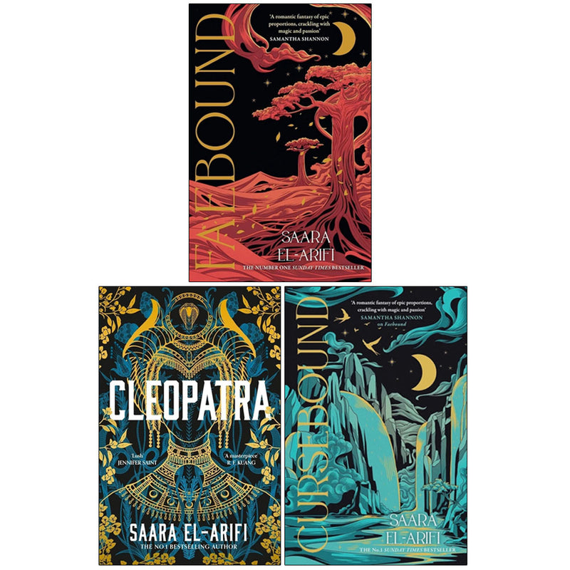 Saara El-Arifi 3 Books Collection Set(Cursebound, Faebound & Cleopatra Hardcover) - The Book Bundle