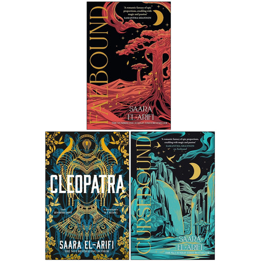 Saara El-Arifi 3 Books Collection Set(Cursebound, Faebound & Cleopatra Hardcover) - The Book Bundle