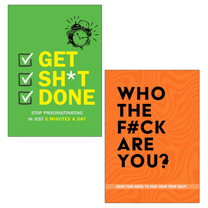 Get Sh*t Done, Who The F*ck Are You 2 Books Collection Set Paperback - The Book Bundle